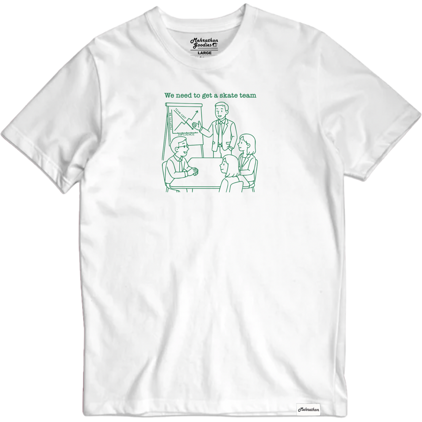 Corporate Bandwagon Tee White