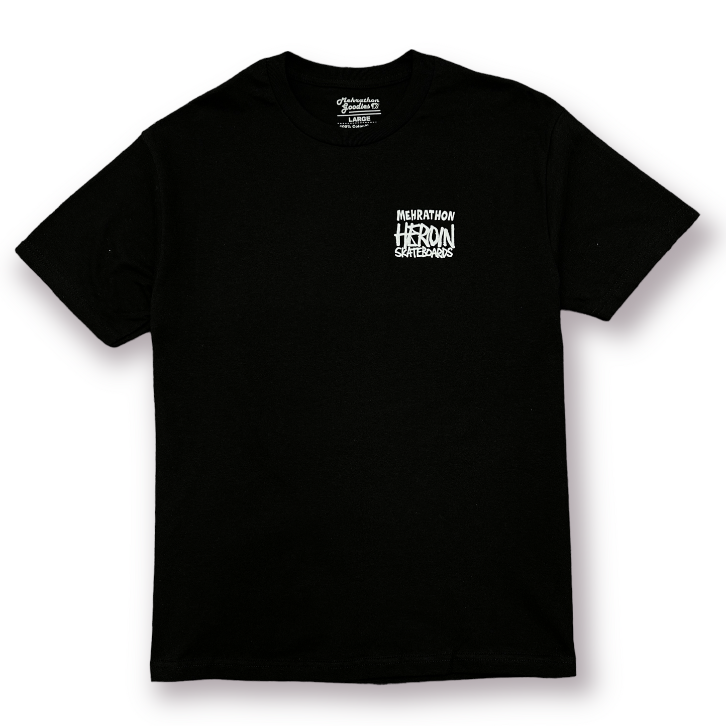 HEROIN CONCRETE CARNAGE TEE BLACK