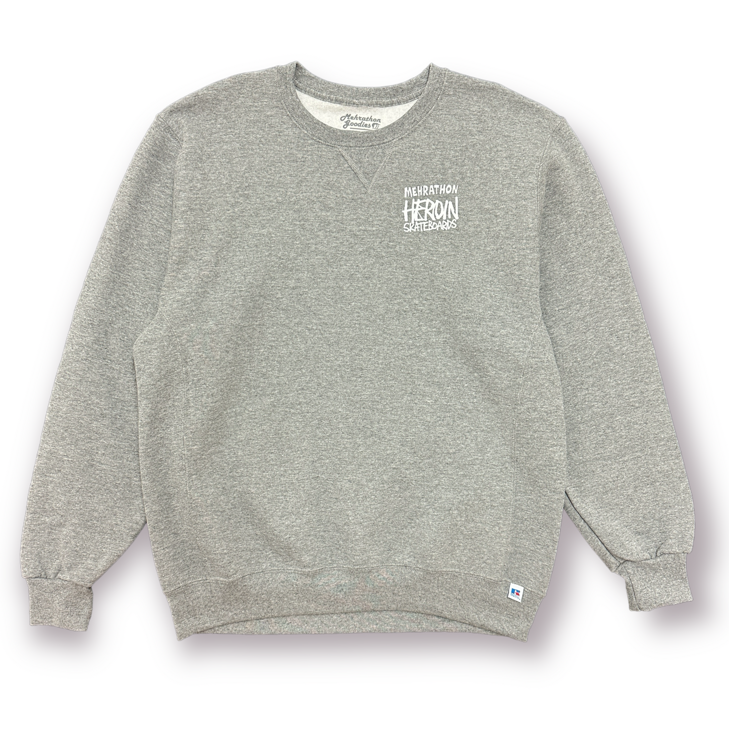 HEROIN CONCRETE CARNAGE CREWNECK HEATHER