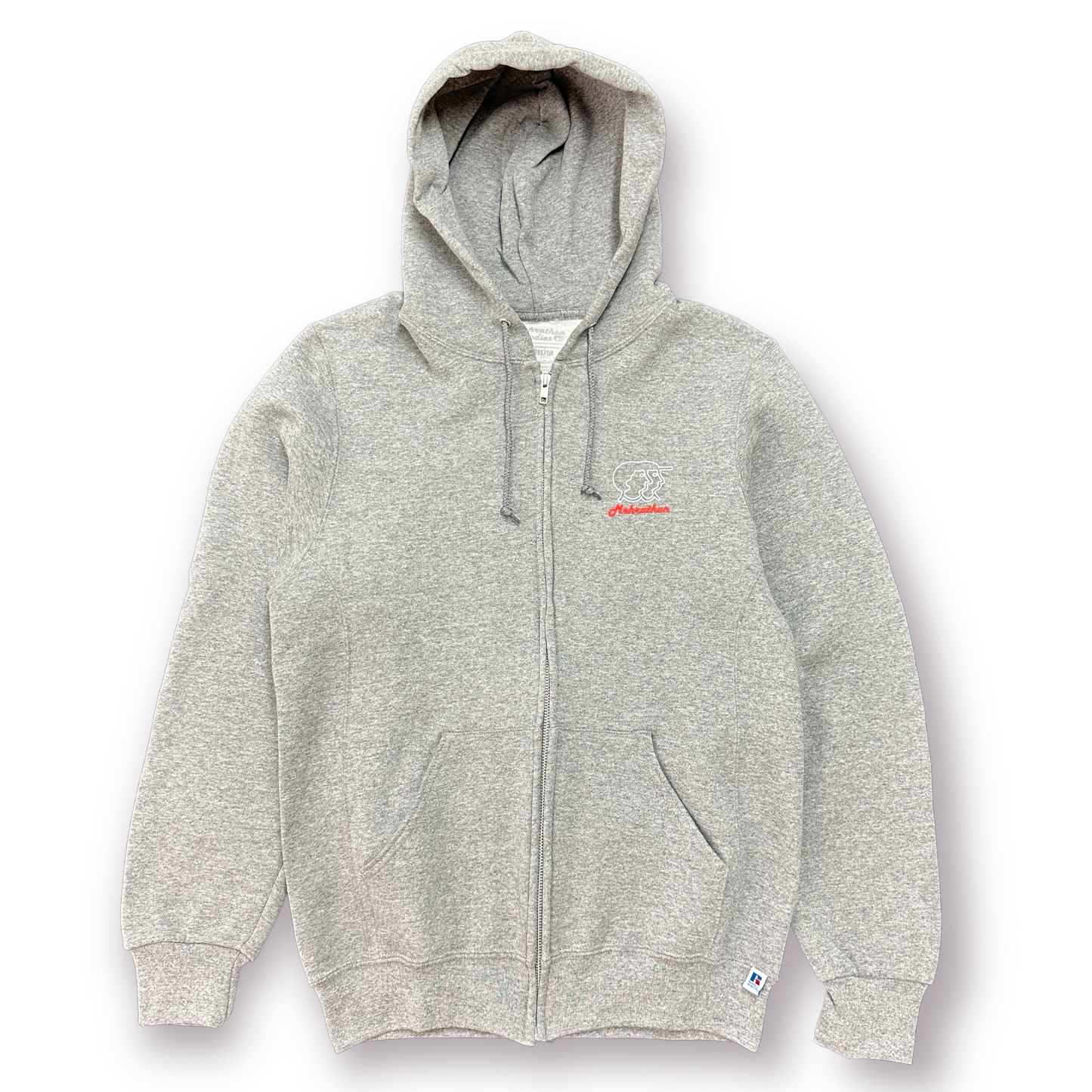 R&S ZIP HOODY HEATHER