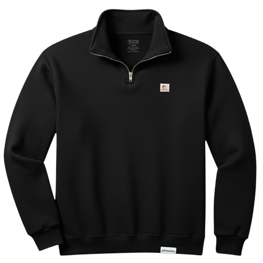 R&S ARMY QUARTERZIP BLACK
