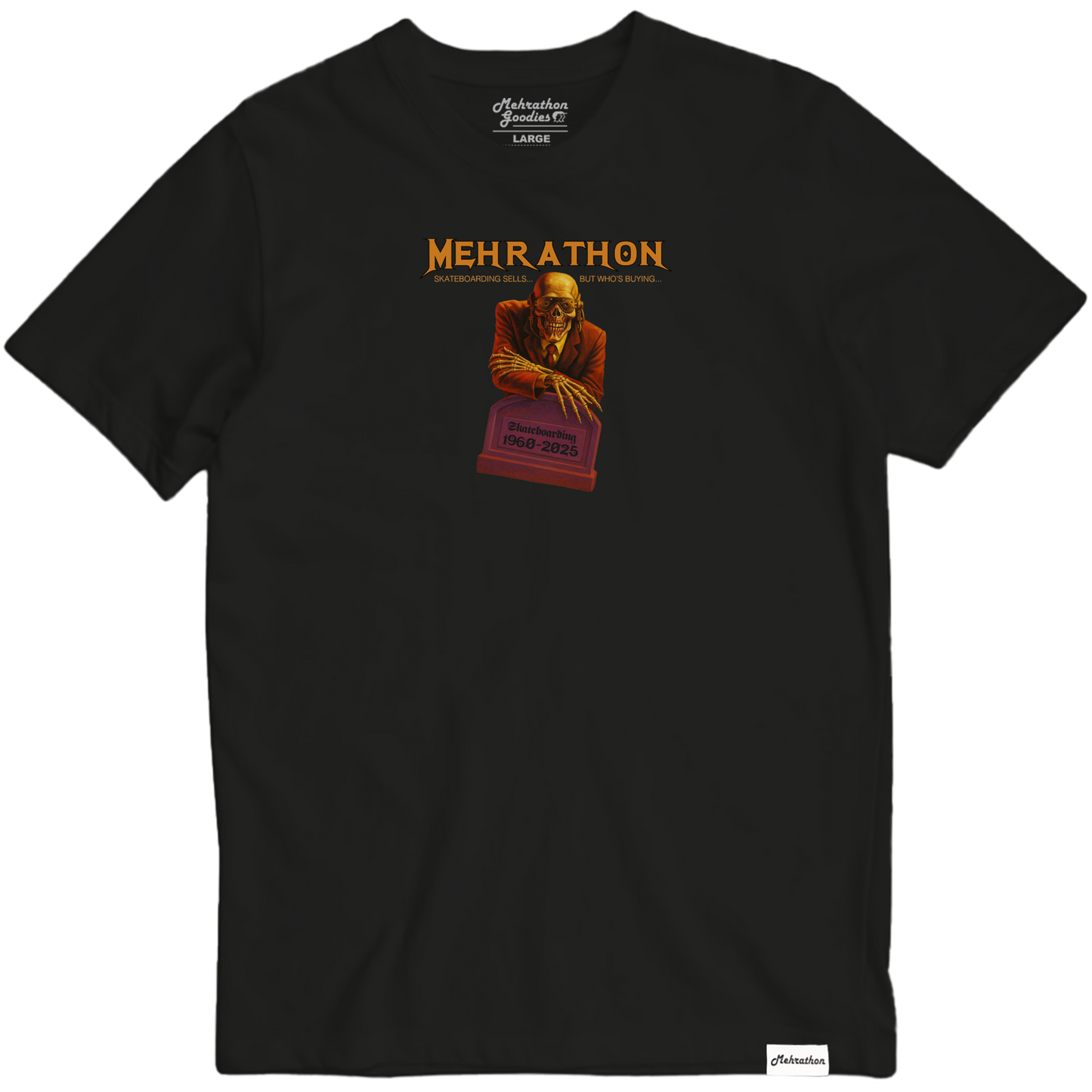 Skating is Dead Tee Black