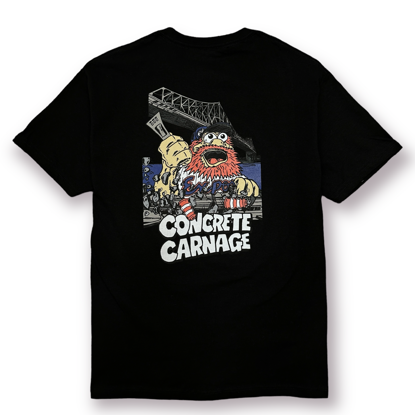 HEROIN CONCRETE CARNAGE TEE BLACK