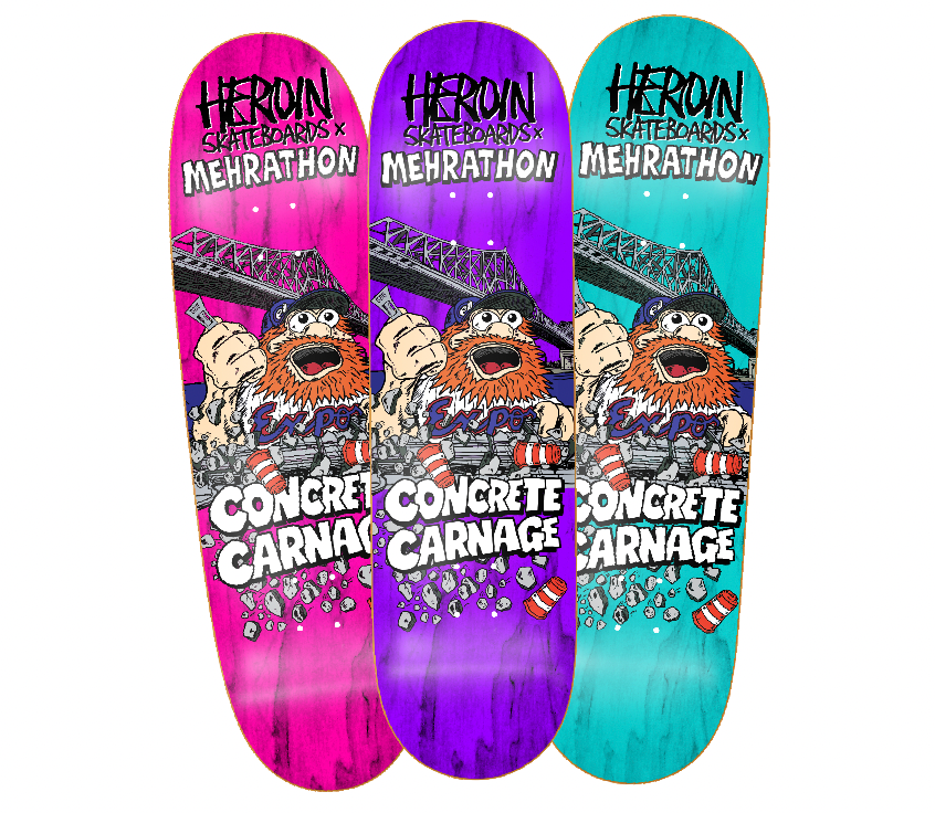 HEROIN X MEHRATHON CONCRETE CARNAGE DECKS