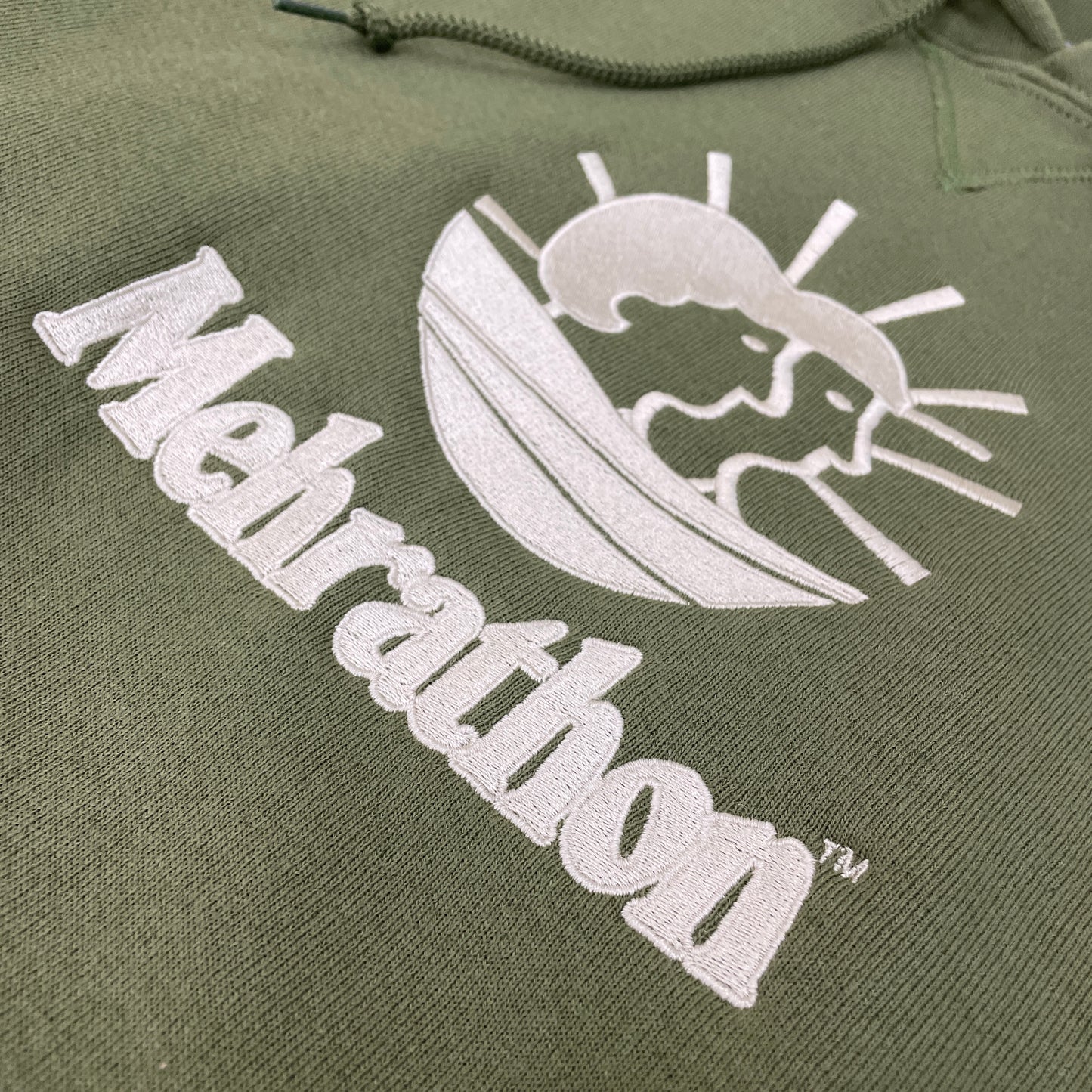 Horizon Embroidered Pullover Hoody Moss
