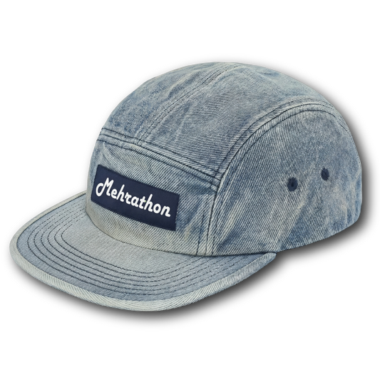 5 PANEL WASHED DENIM HAT