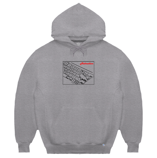 Bump to Space Bar Hood Heather Grey