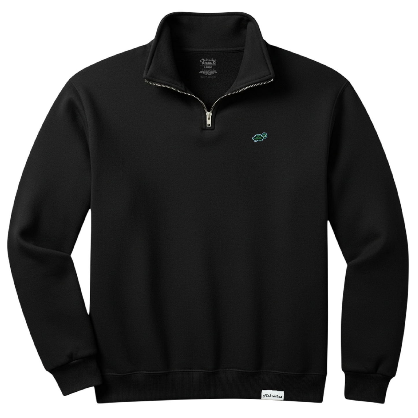 LAMEHRA QUARTERZIP BLACK