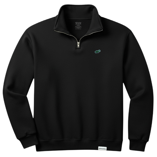 LAMEHRA QUARTERZIP BLACK