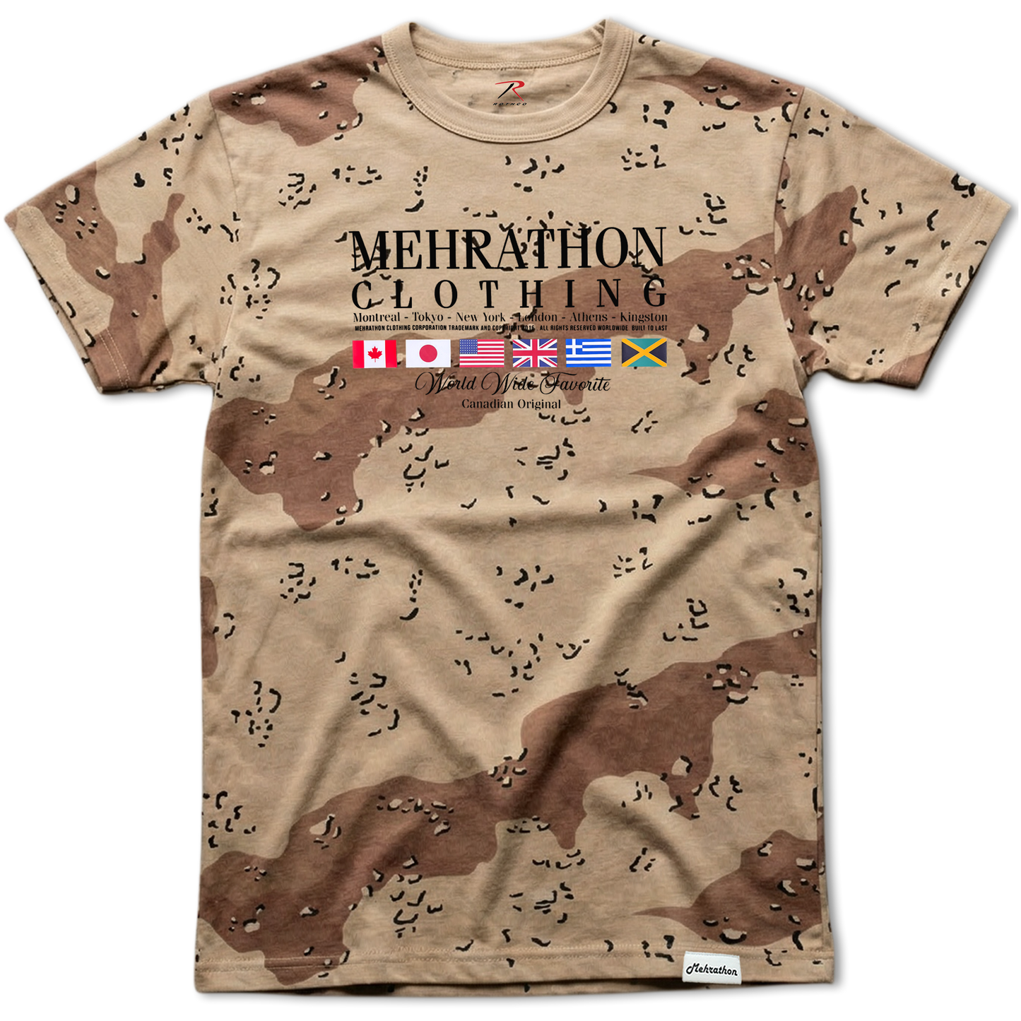 WORLDWIDE X ROTHCO TEE SAND CAMO