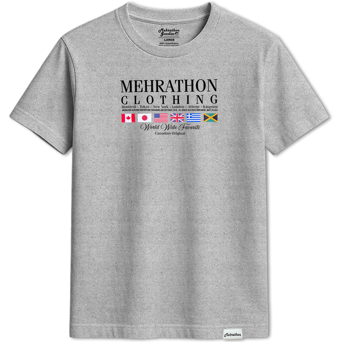 WORLDWIDE TEE GREY