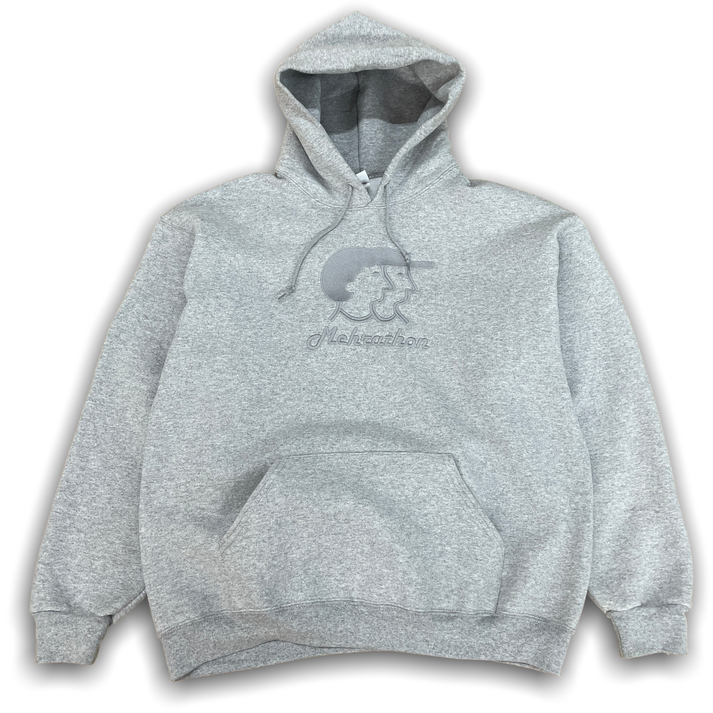 R&S Embroidered Hoody Tonal Grey