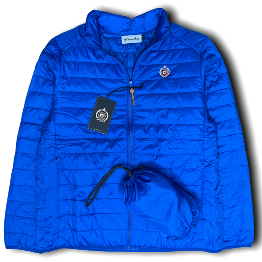 Presidential Puffer Jacket Electric Blue